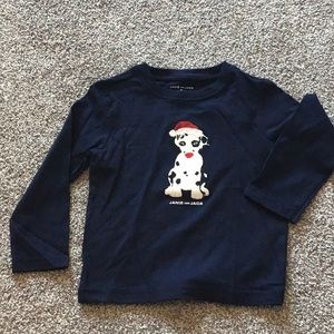 Janie and Jack Dark Blue Christmas Dalmatia sz 2T - Brand New